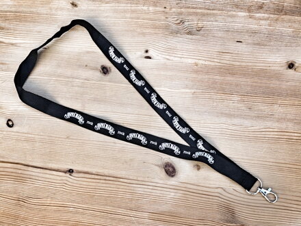 Klíčenka na krk s karabinou (lanyard) – motiv logo 