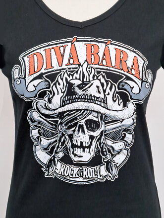 Triko dámské - motiv Lebka - (S, M, L, XL, 2XL)
